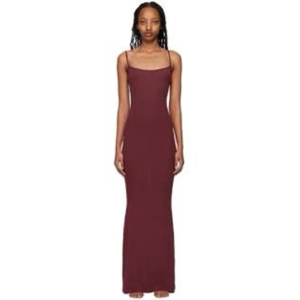 NWT SKIMS Dress Wine Small